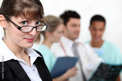 Photo: Woman with glasses Woman with glasses