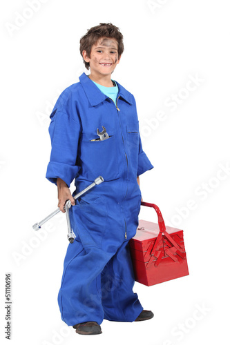 Photo: boy mechanic boy mechanic