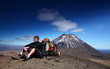 New Zealand - Tongariro crossing Hiker
