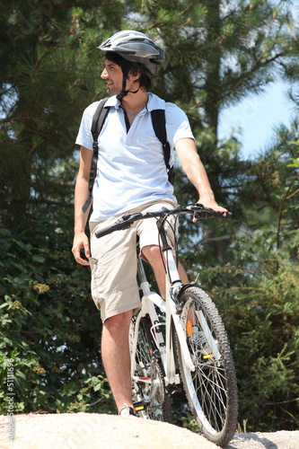 Photo: Man on mountain biking day out Man on mountain biking day out
