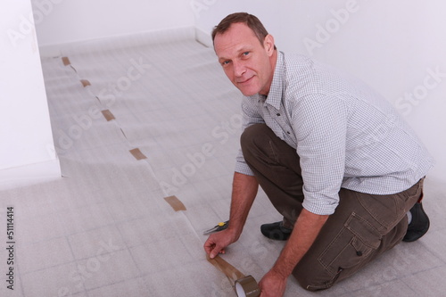 Photo: Man protecting soil Man protecting soil