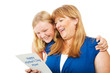 Teen Gives Mothers Day Card to Mom