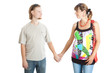Portrait of a happy young pregnant woman with her husband