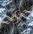 grey and blue abstract smoke background