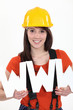 Tradeswoman embracing technology