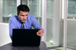 Businessman with a laptop