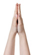 female teen hand praying