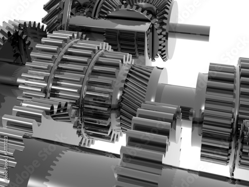 Illustration: Getriebe 3D Getriebe 3D