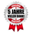 5 Jahre Jubiläum Siegel