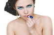 Photo: Woman is Touching Lips Woman is Touching Lips
