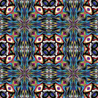 Native American vector pattern with ancient motifs
