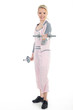 Photo: Junge hübsche Frau beim Fitnesstraining Junge hübsche Frau beim Fitnesstraining