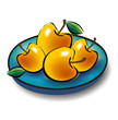 Apples in plate