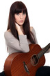 Woman with guitar