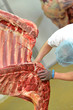 Metzger im Schlachthof // butcher in slaughterhouse