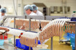 Würstchenproduktion Lebensmittelindustrie // food production