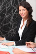 Businesswoman in office