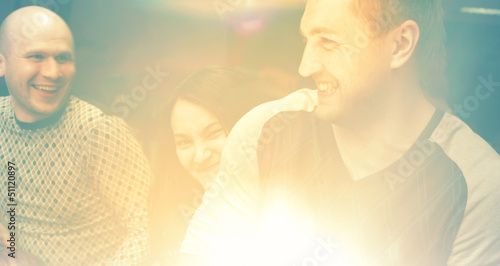 Photo: Cheerful friends Cheerful friends
