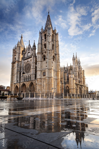 Photo: Cathédrale León Espagne Cathédrale León Espagne