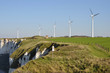 Wind turbines at Fécamp in France