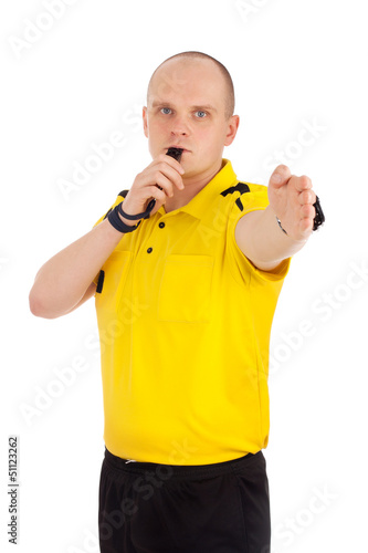 Photo: Portrait of a referee. Portrait of a referee.