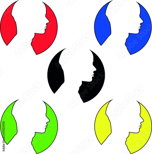 Vector: Face Logo für Web Vector Face Logo für Web Vector