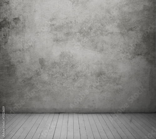 Photo: wood floor and concrete wall textured wood floor and concrete wall textured