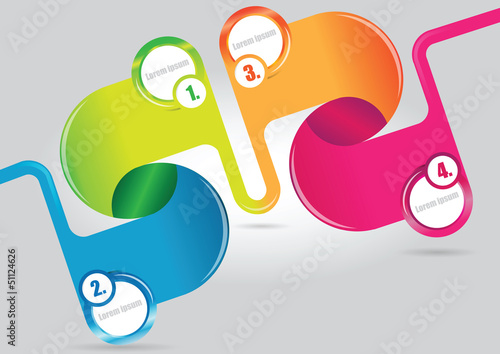 Vector: Abstract color vector infographics background Abstract color vector infographics background