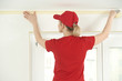 Home Painter with masking tape
