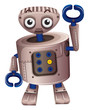 A brown robot