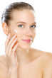 Women skin care, studio shot isolated on white
