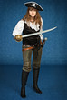 Photo: Young woman in pirate suit with sabre Young woman in pirate suit with sabre