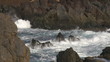 Waves Splash Onto The Cliffs