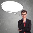 Man With Speech Bubble