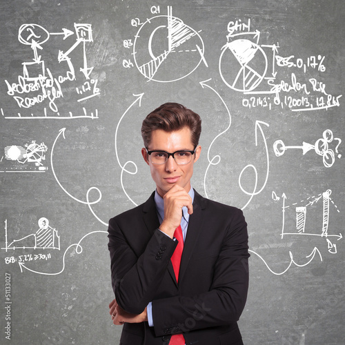 Photo: man thinks at everithing man thinks at everithing