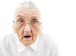 grandma with open mouth