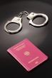 Reisepass mit Handschellen