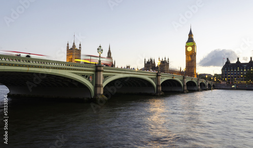 Photo: Dusk at Westminster Bridge Dusk at Westminster Bridge