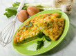 omelette with onions and leek