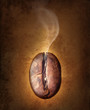 Foto: coffee bean on vintage background. coffee bean on vintage background.