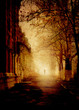 Gothic scene (grunge image).