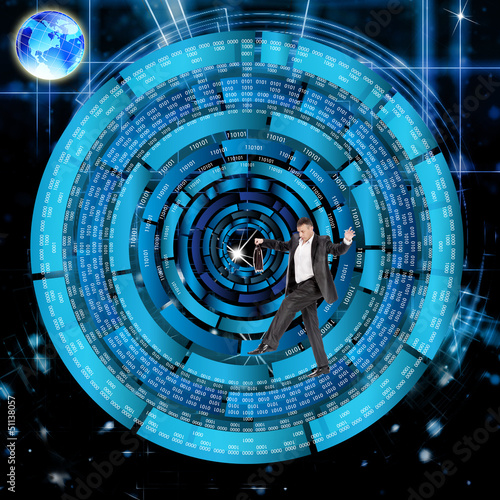 Illustration: Innovative programming internet.Connect concept Innovative programming internet.Connect concept