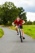 Healthy lifestyle - girl biking