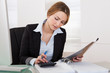 Businesswoman Working In Office