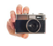 Human Hand Holding Camera
