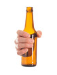 Close-up Of Hand Holding Empty Beer Bottle