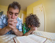 Young Family Praying