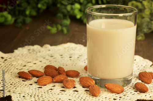 Photo: almond milk almond milk