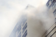 condominium or apartment burning.