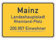 Mainz 200.957 Einwohner (Stand: 31.12.2011)